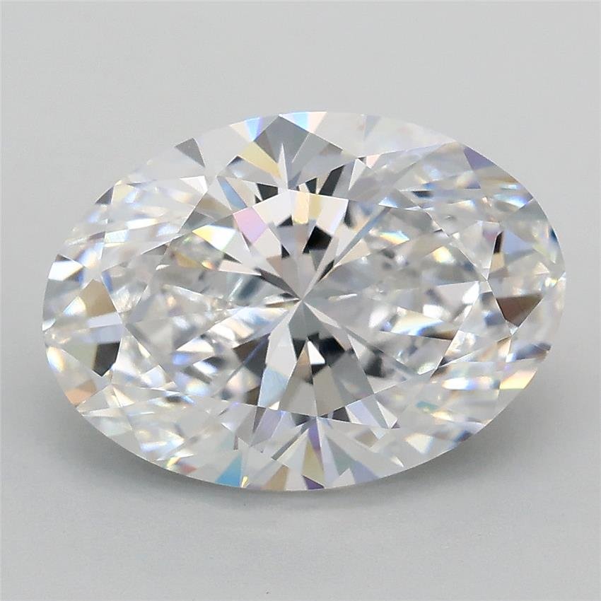 3.07ct D VVS2 Rare Carat Ideal Cut Oval Lab Grown Diamond