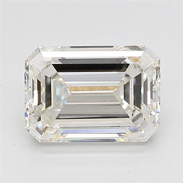 1.57ct H VVS2 Rare Carat Ideal Cut Emerald Lab Grown Diamond