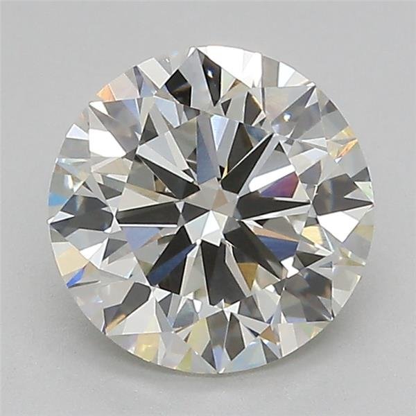 2.11ct J VVS2 Excellent Cut Round Lab Grown Diamond