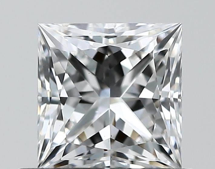 0.70ct F VS1 Rare Carat Ideal Cut Princess Lab Grown Diamond