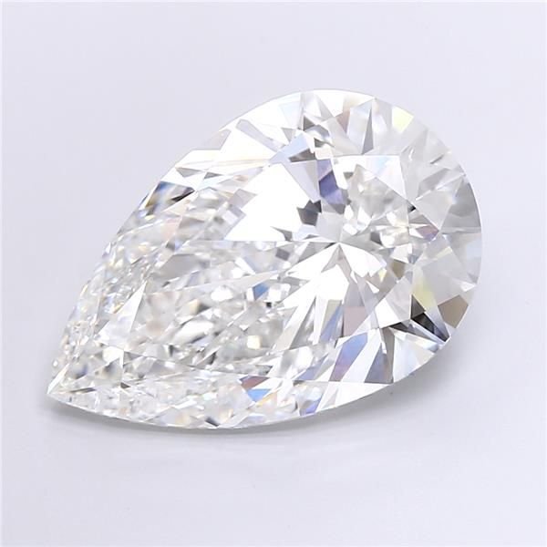 14.03ct F VVS2 Rare Carat Ideal Cut Pear Lab Grown Diamond