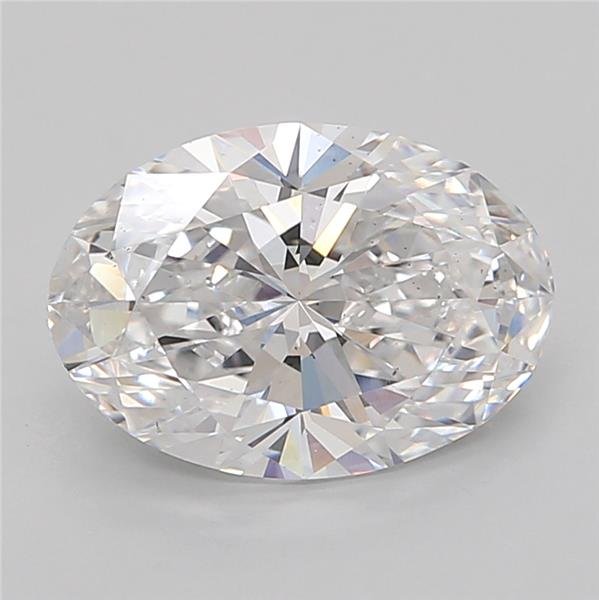 3.04ct D VS2 Rare Carat Ideal Cut Oval Lab Grown Diamond