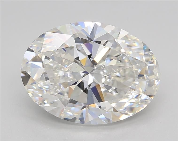 5.01ct F VS1 Rare Carat Ideal Cut Oval Lab Grown Diamond