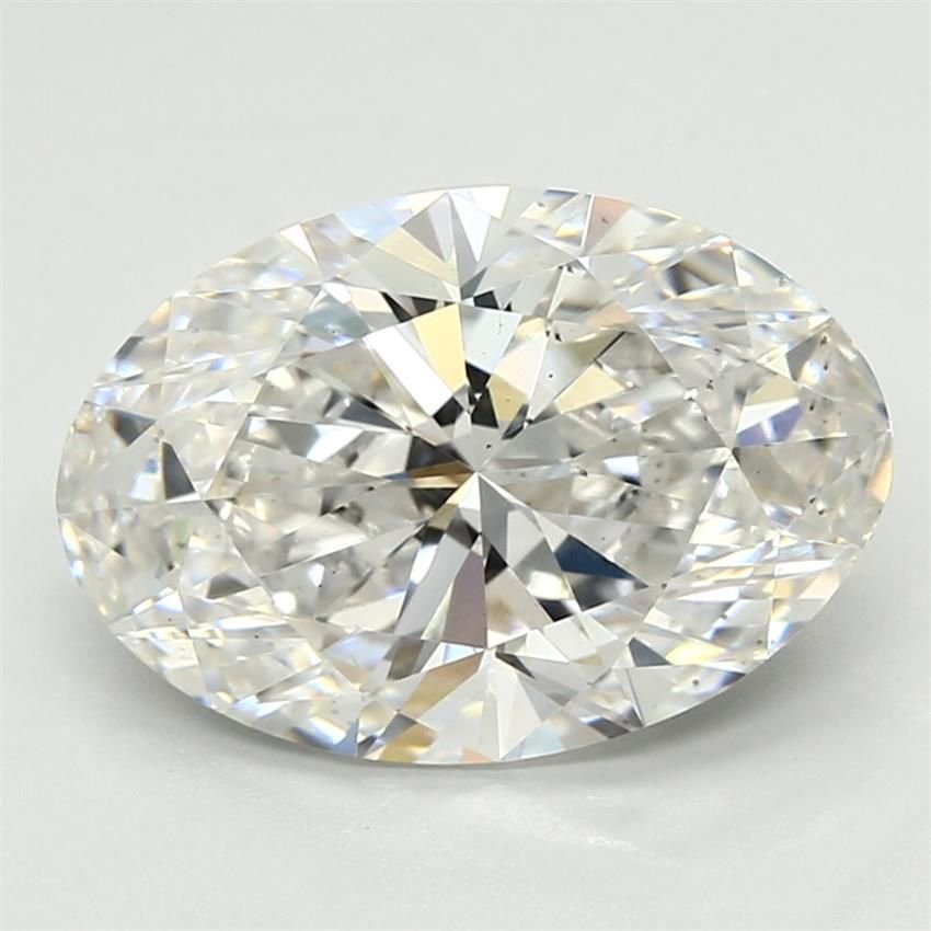 3.12ct E SI1 Rare Carat Ideal Cut Oval Lab Grown Diamond