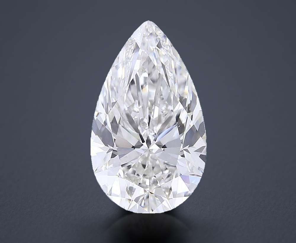 6.02 Carat Pear Lab Diamond