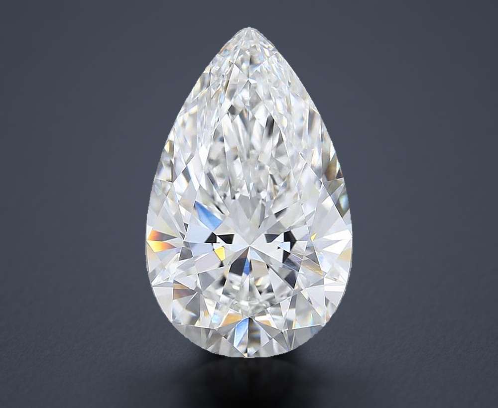 8.57 Carat Pear Lab Diamond