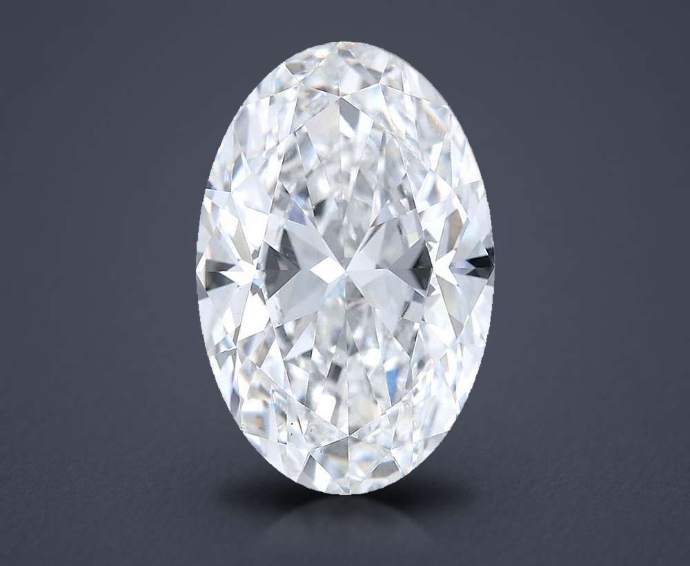6.57 Carat Oval Lab Diamond