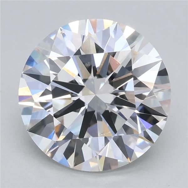 2.54ct F VS2 Rare Carat Ideal Cut Round Lab Grown Diamond