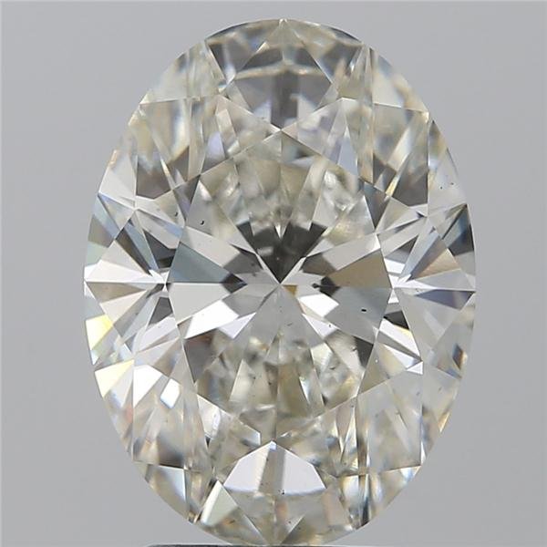 3.07ct H VS2 Rare Carat Ideal Cut Oval Lab Grown Diamond