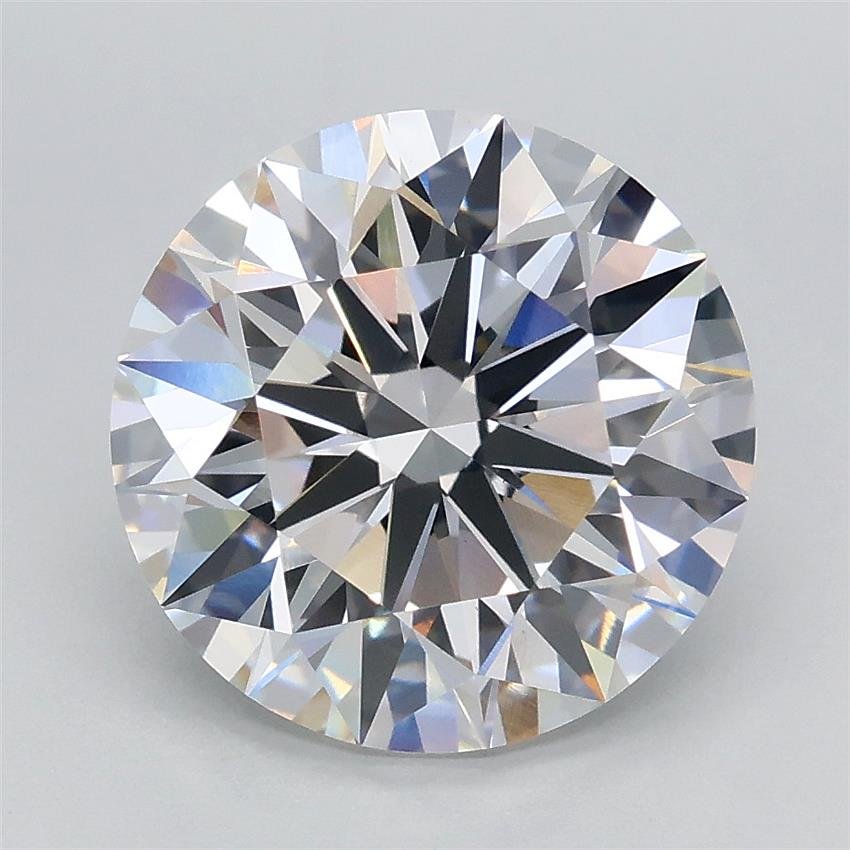 3.08ct E VS1 Rare Carat Ideal Cut Round Lab Grown Diamond