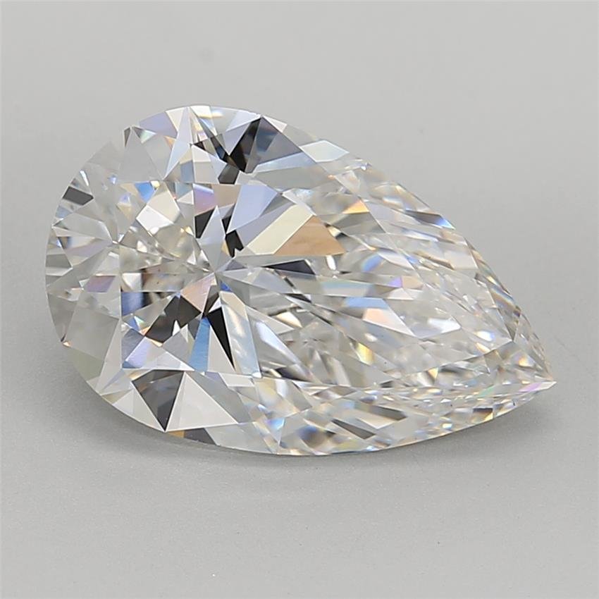 5.36ct F VS1 Rare Carat Ideal Cut Pear Lab Grown Diamond