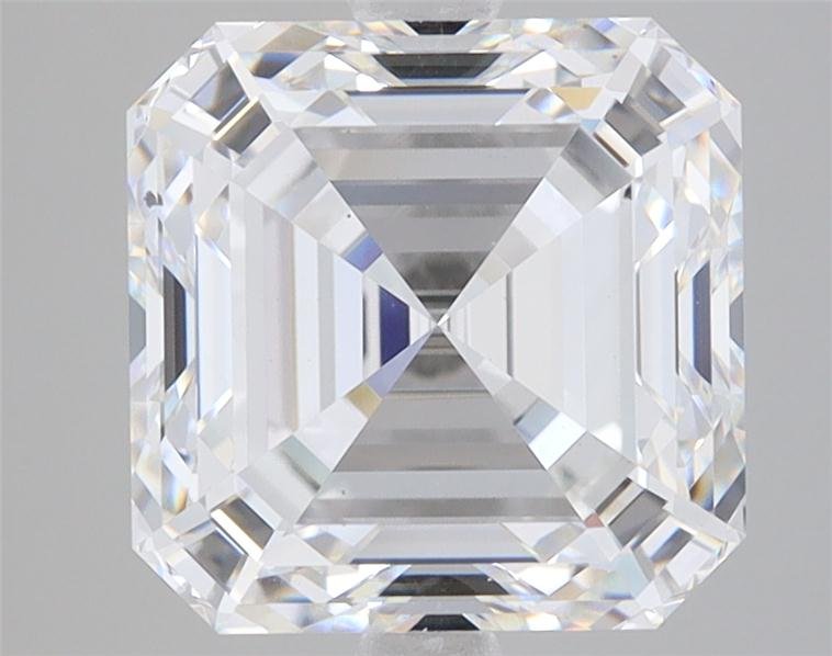 3.39ct F SI1 Rare Carat Ideal Cut Asscher Lab Grown Diamond