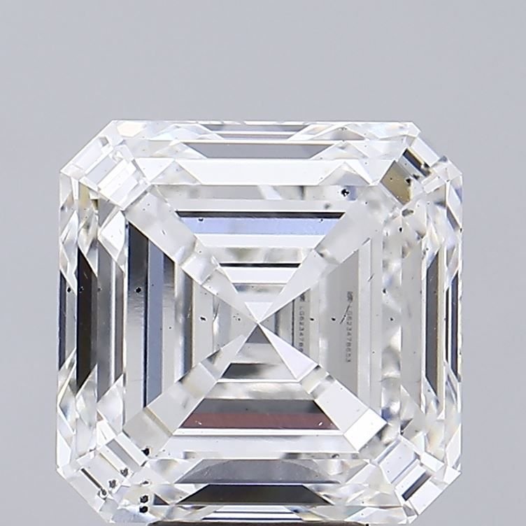 7.42ct F SI1 Very Good Cut Asscher Lab Grown Diamond