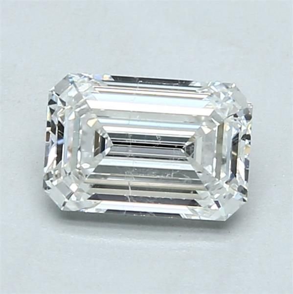 1.01ct F SI2 Rare Carat Ideal Cut Emerald Diamond