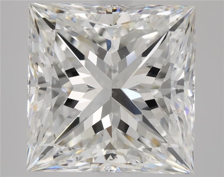 5.04ct G SI1 Rare Carat Ideal Cut Princess Diamond