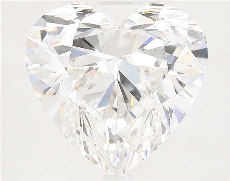 6.09ct F VS2 Rare Carat Ideal Cut Heart Lab Grown Diamond