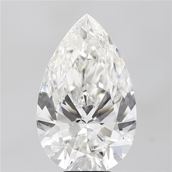 8.01ct G VVS2 Rare Carat Ideal Cut Pear Lab Grown Diamond