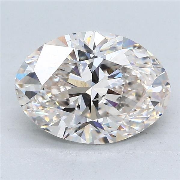 2.57ct H SI2 Rare Carat Ideal Cut Oval Lab Grown Diamond