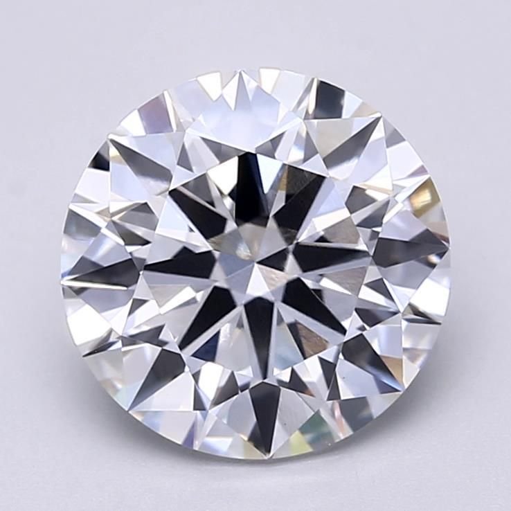 4.04ct D VVS2 Rare Carat Ideal Cut Round Lab Grown Diamond