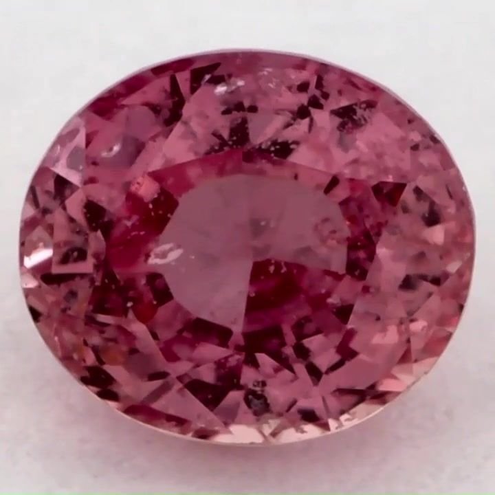 0.93 Carat Pink Oval Sapphire