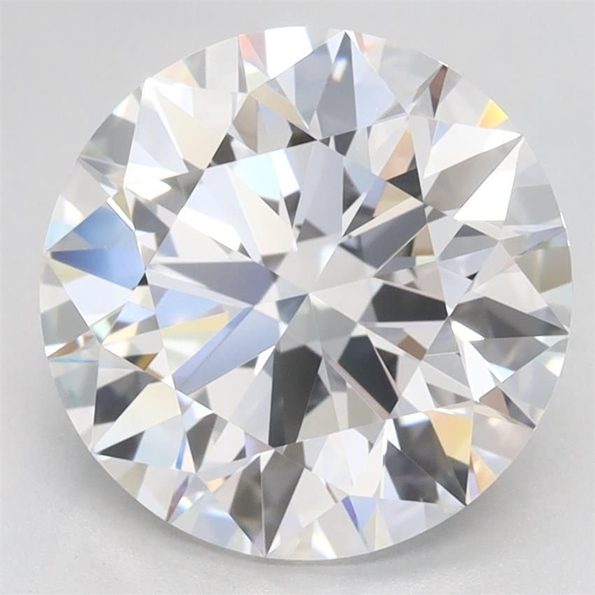 3.23ct D VVS1 Rare Carat Ideal Cut Round Lab Grown Diamond