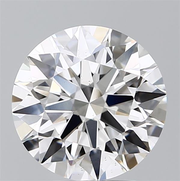 3.04ct D VS2 Rare Carat Ideal Cut Round Lab Grown Diamond