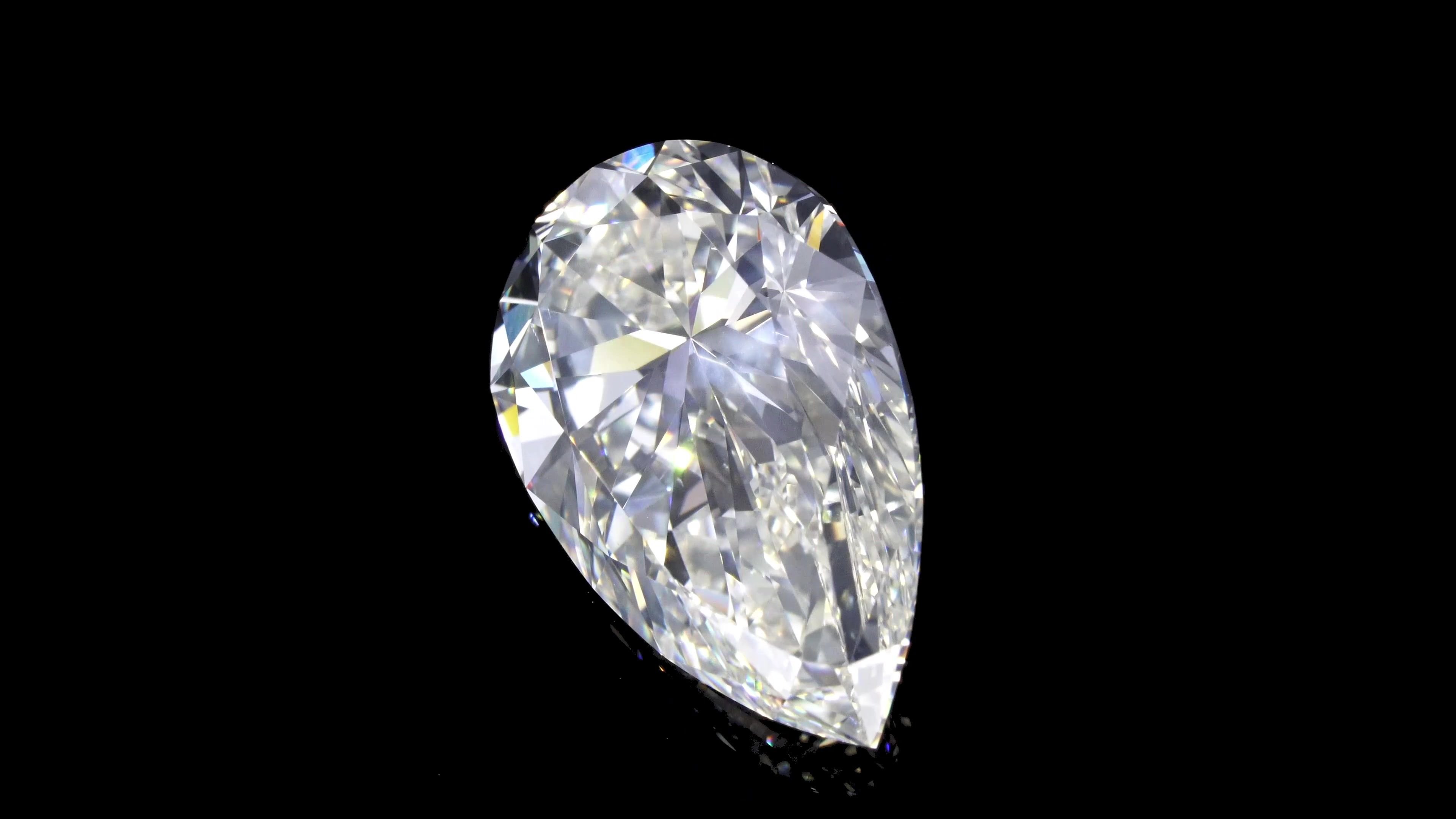 6.51ct H VS2 Rare Carat Ideal Cut Pear Diamond