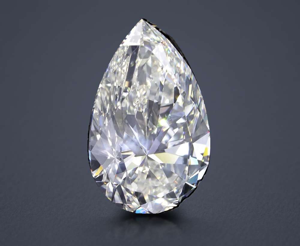 6.51 Carat Pear Natural Diamond