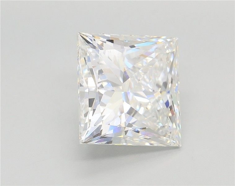 5.02ct E VS1 Rare Carat Ideal Cut Princess Lab Grown Diamond