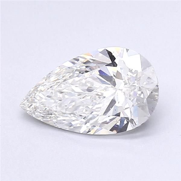 3.06ct D SI1 Rare Carat Ideal Cut Pear Lab Grown Diamond
