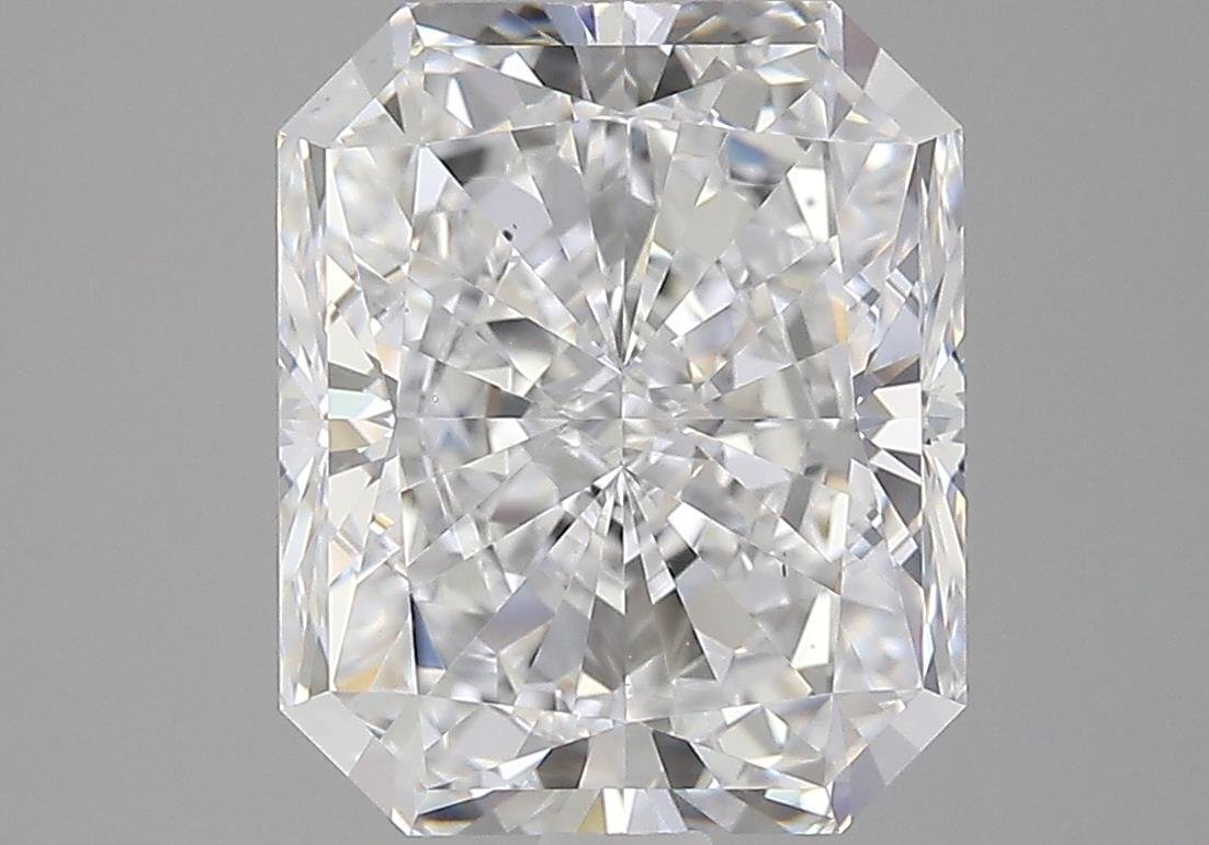 5.27ct D VS2 Rare Carat Ideal Cut Radiant Diamond