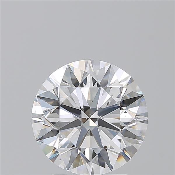 3.01ct D SI2 Rare Carat Ideal Cut Round Diamond