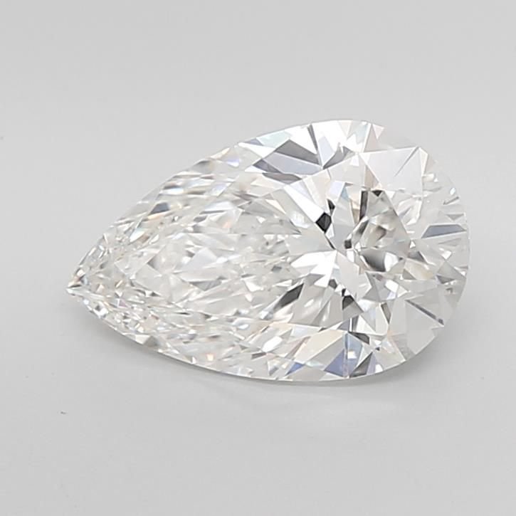 3.03ct F VVS2 Rare Carat Ideal Cut Pear Lab Grown Diamond