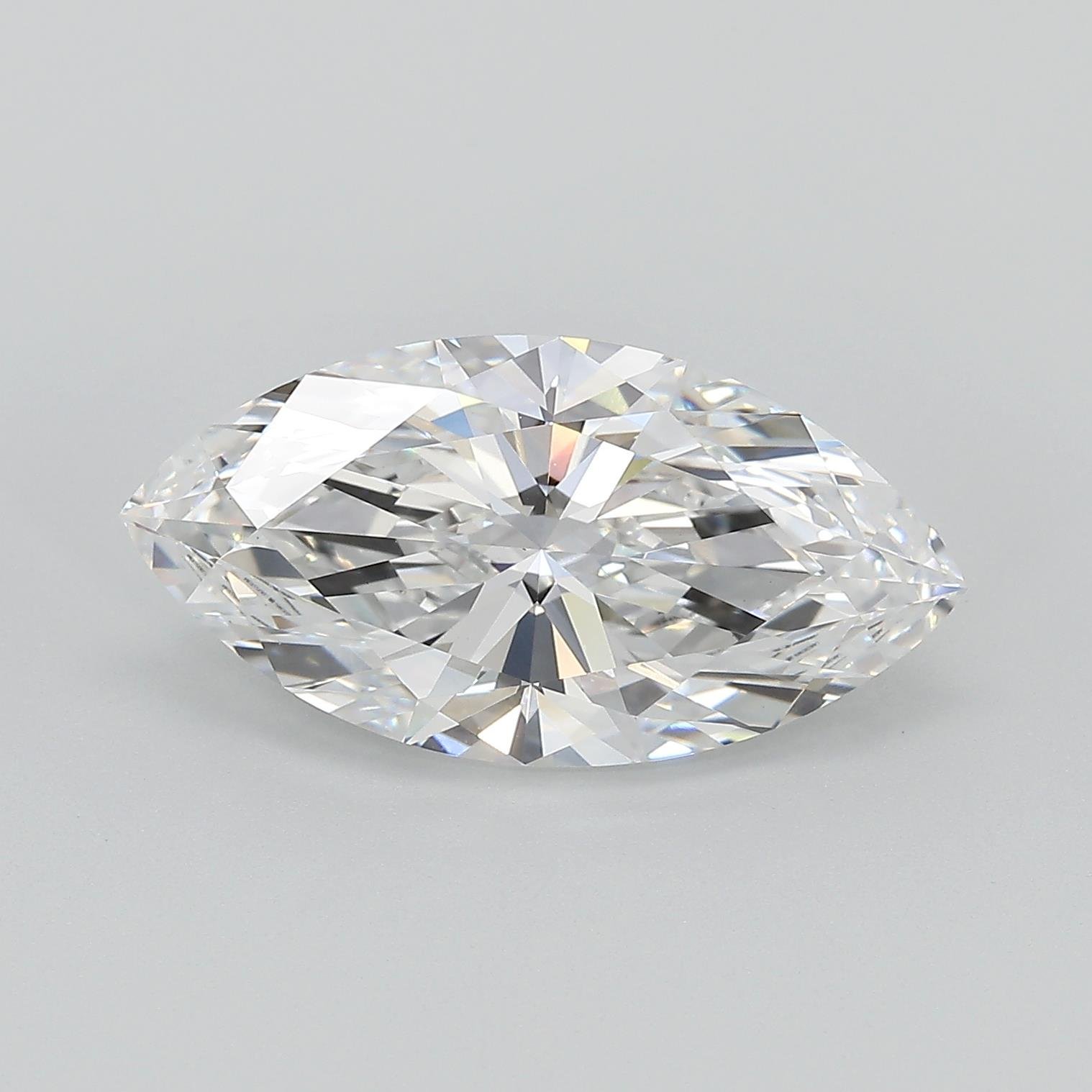 4.27ct E VVS2 Rare Carat Ideal Cut Marquise Lab Grown Diamond