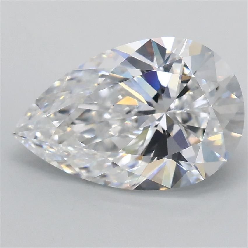 2.10ct D VS1 Rare Carat Ideal Cut Pear Lab Grown Diamond