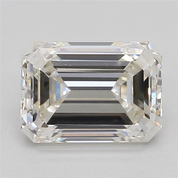 0.79ct I VVS2 Rare Carat Ideal Cut Emerald Lab Grown Diamond