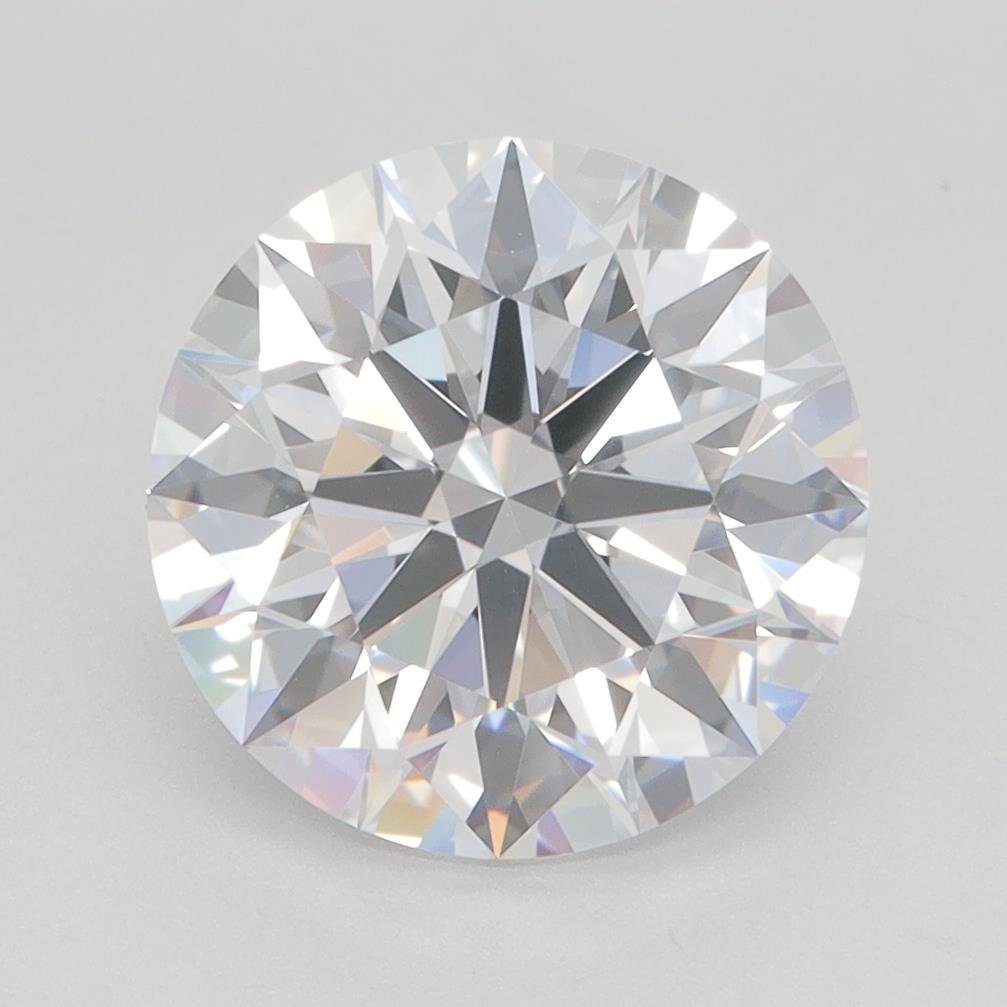 3.29ct D VVS2 Rare Carat Ideal Cut Round Lab Grown Diamond