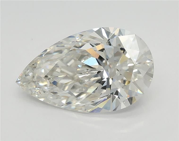3.08ct F VS1 Rare Carat Ideal Cut Pear Lab Grown Diamond