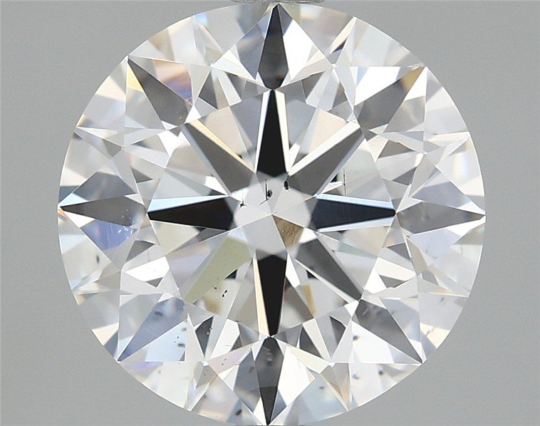 3.06ct E SI1 Rare Carat Ideal Cut Round Diamond