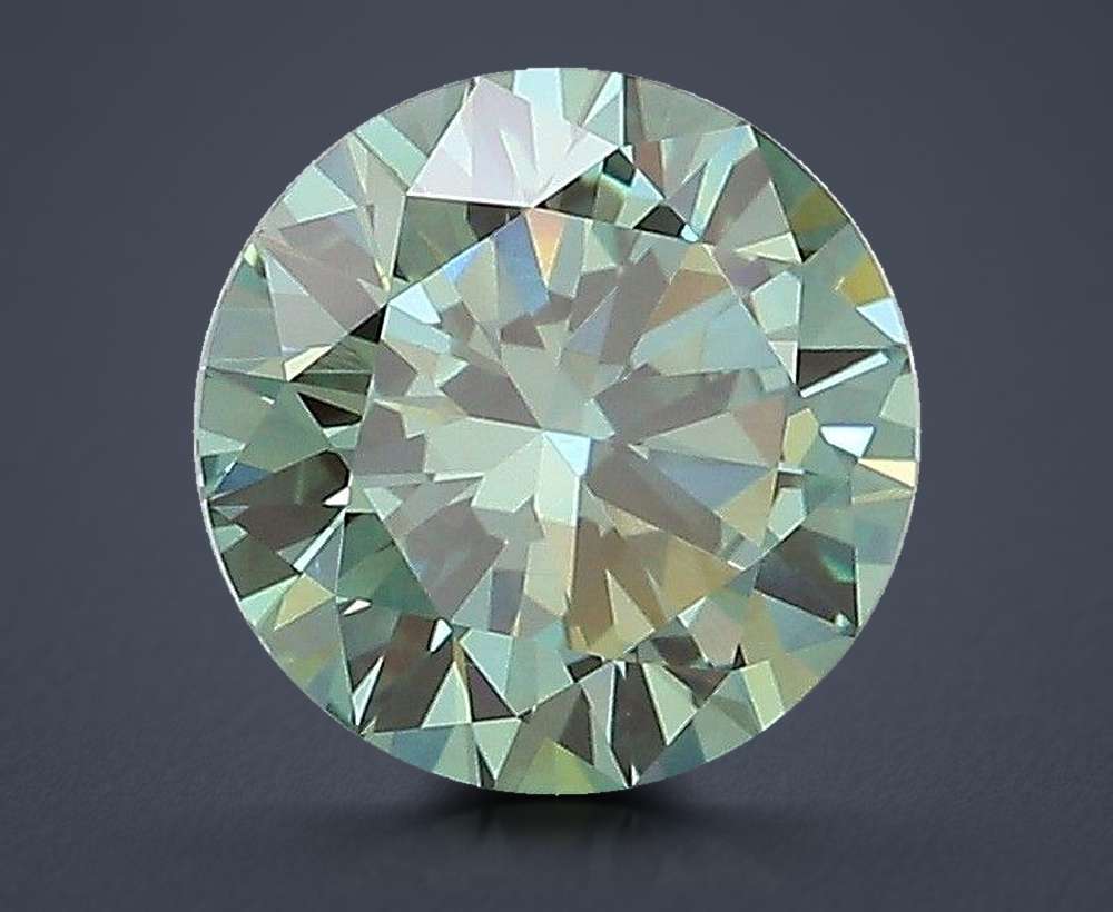 1.50 Ct. Fancy Vivid Green Round Lab Diamond