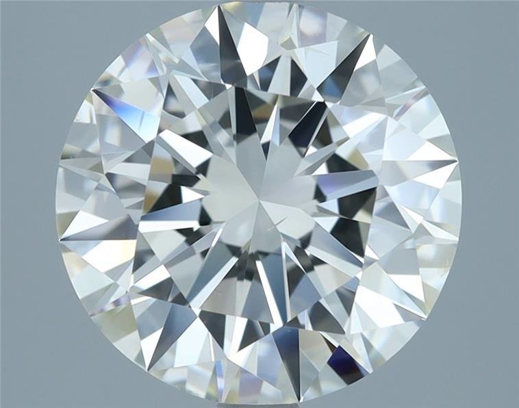 3.51ct H VS2 Rare Carat Ideal Cut Round Diamond