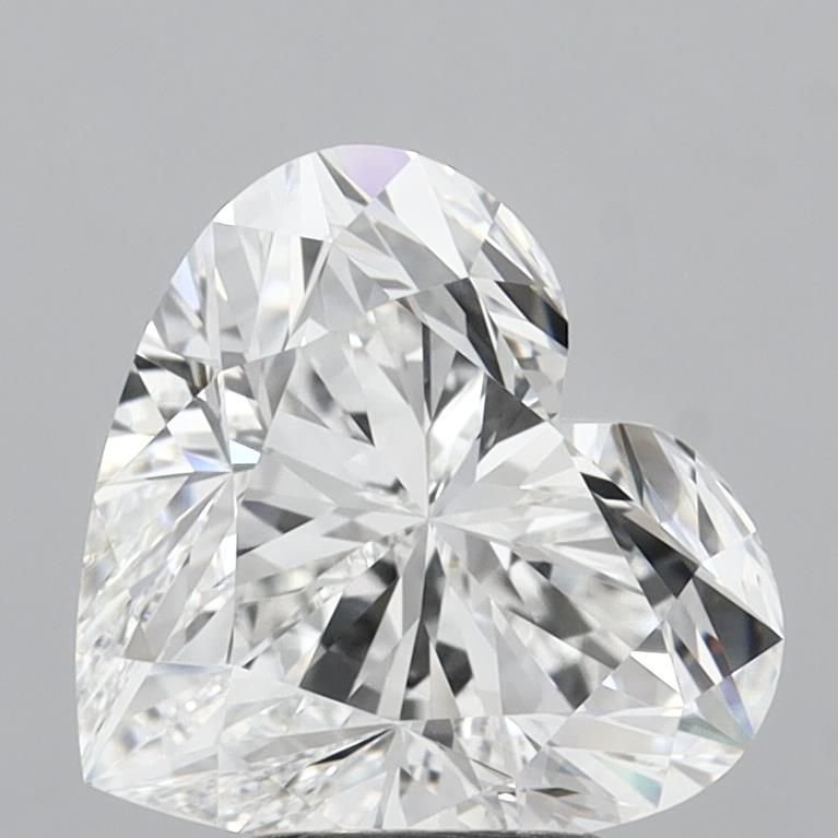4.07ct E VVS2 Rare Carat Ideal Cut Heart Lab Grown Diamond
