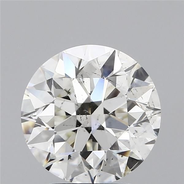 3.01ct K SI2 Rare Carat Ideal Cut Round Diamond