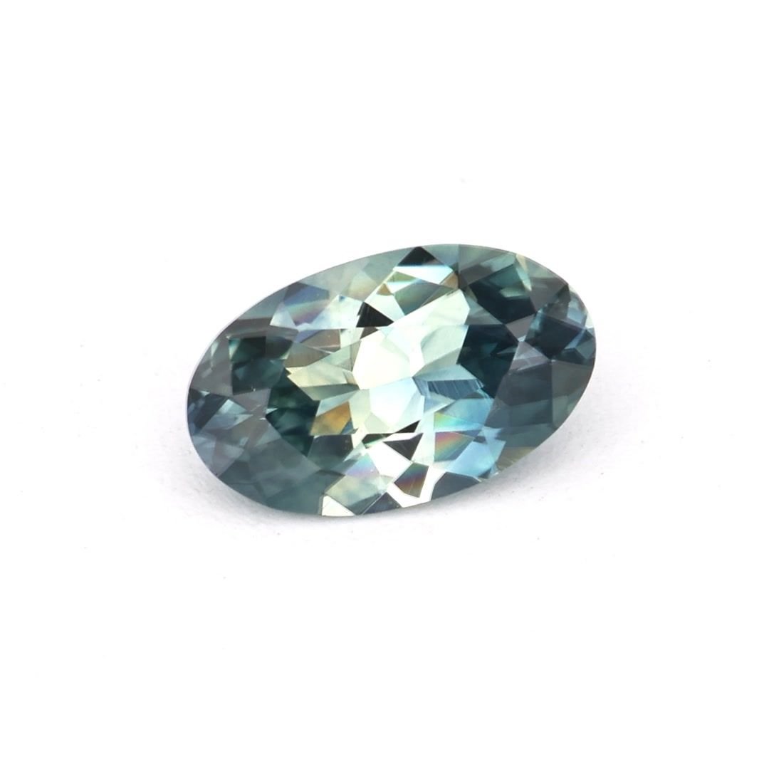 0.24 Carat Green Oval Sapphire