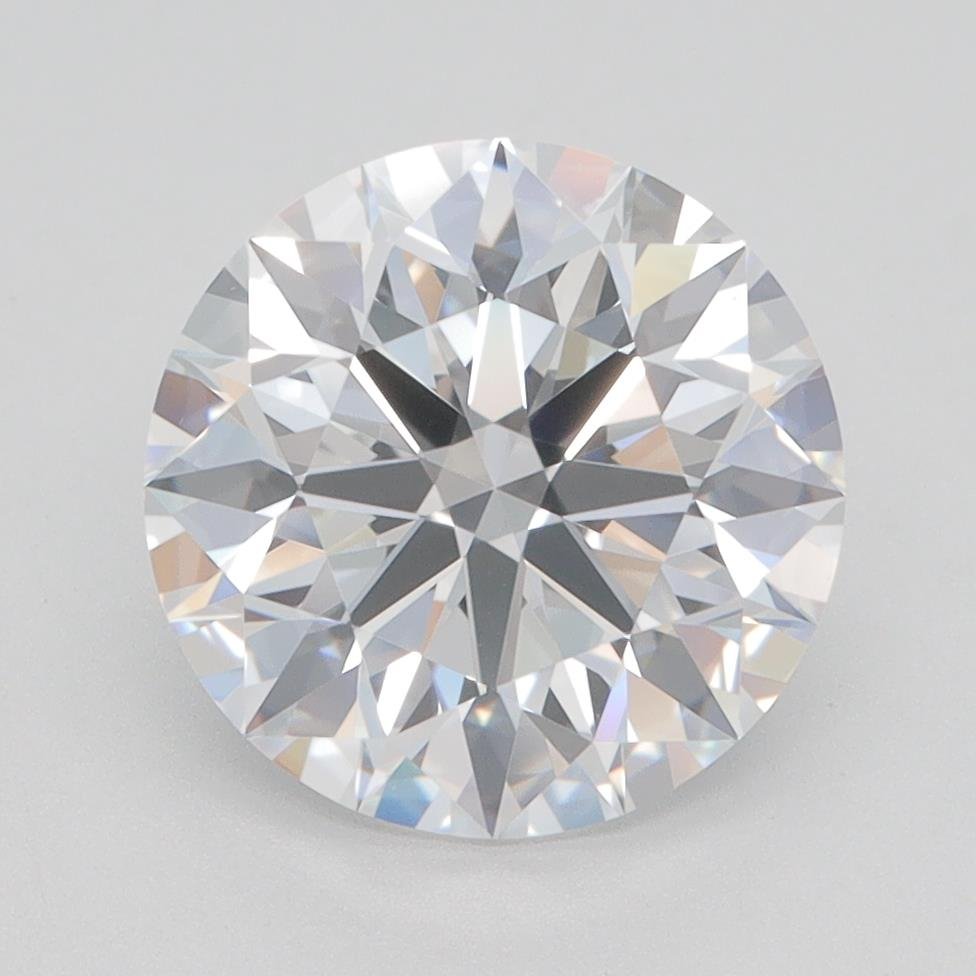 3.01ct D VS1 Rare Carat Ideal Cut Round Lab Grown Diamond