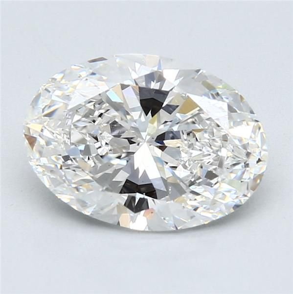 3.51ct F SI1 Rare Carat Ideal Cut Oval Diamond