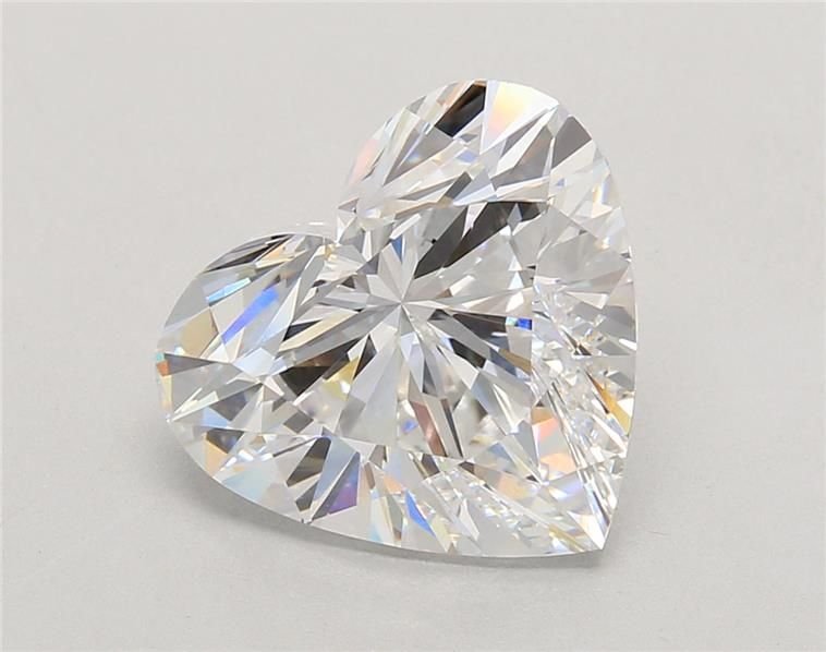 5.09ct D VVS2 Rare Carat Ideal Cut Heart Lab Grown Diamond