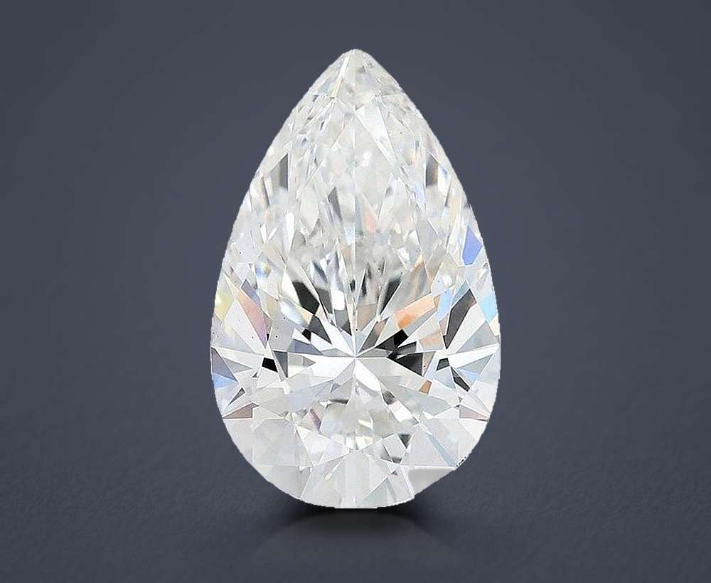 6.53 Carat Pear Lab Diamond
