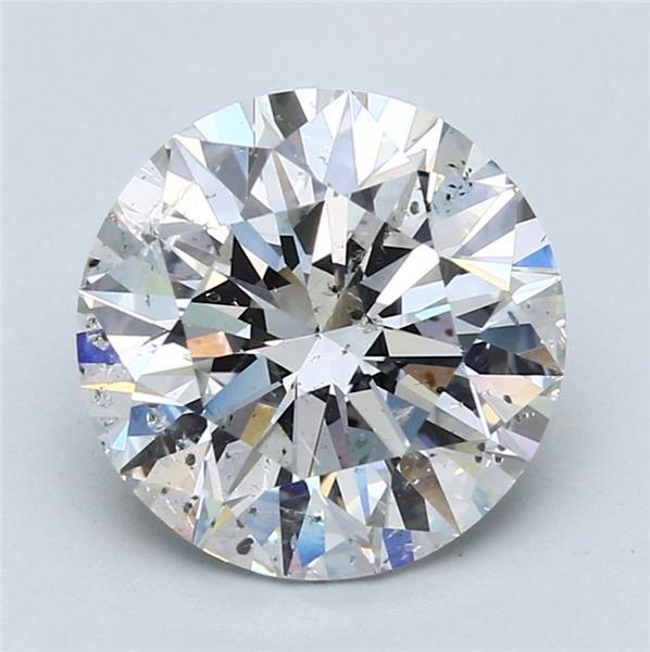 4.84ct G SI2 Rare Carat Ideal Cut Round Diamond