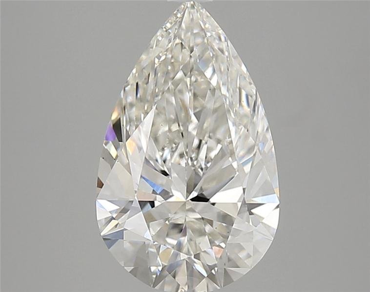 2.68ct H VS1 Rare Carat Ideal Cut Pear Lab Grown Diamond